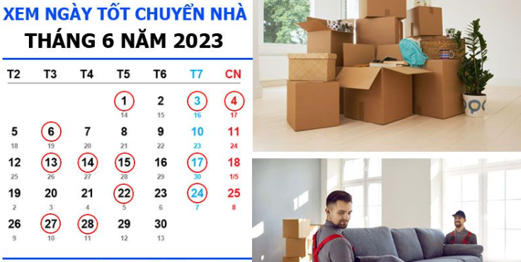 Xem ngày tốt chuyển nhà tháng 6 năm 2023